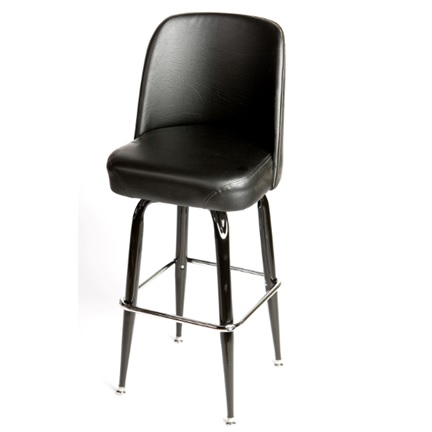 metal barstool with swivel bucket seat