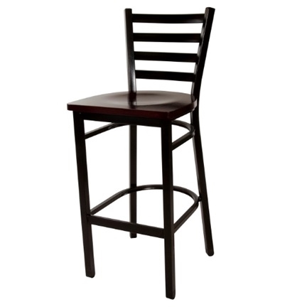 Bar Stool With Wood Seat  - Leather, Fabric Or Wood Stools?